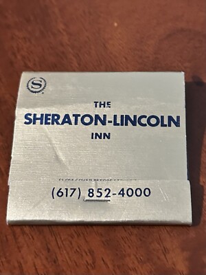 Vintage Matchbook The Sheraton Lincoln Inn Worcester MA Massachusetts FLAWS