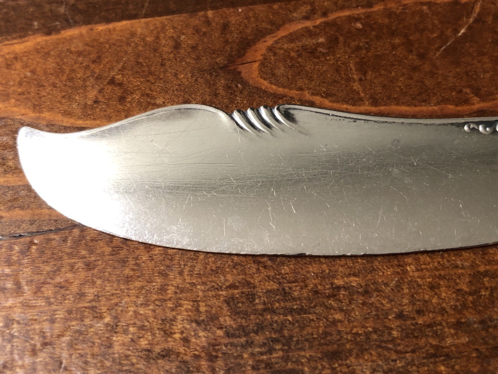 Antique Mechanics Silver Co. Sterling Silver Master Butter Knife Olympia Pattern