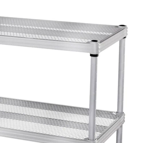 Design Ideas MeshWorks 2 Ebenen Full-Size Metall Aufbewahrung Regal Regal, Silber - Bild 9 von 10