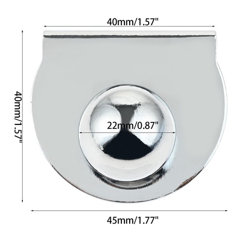 0084 Glass Door Handle Iron Polished Chrome for Glass Doors/Glass Showcases - Picture 13 of 15