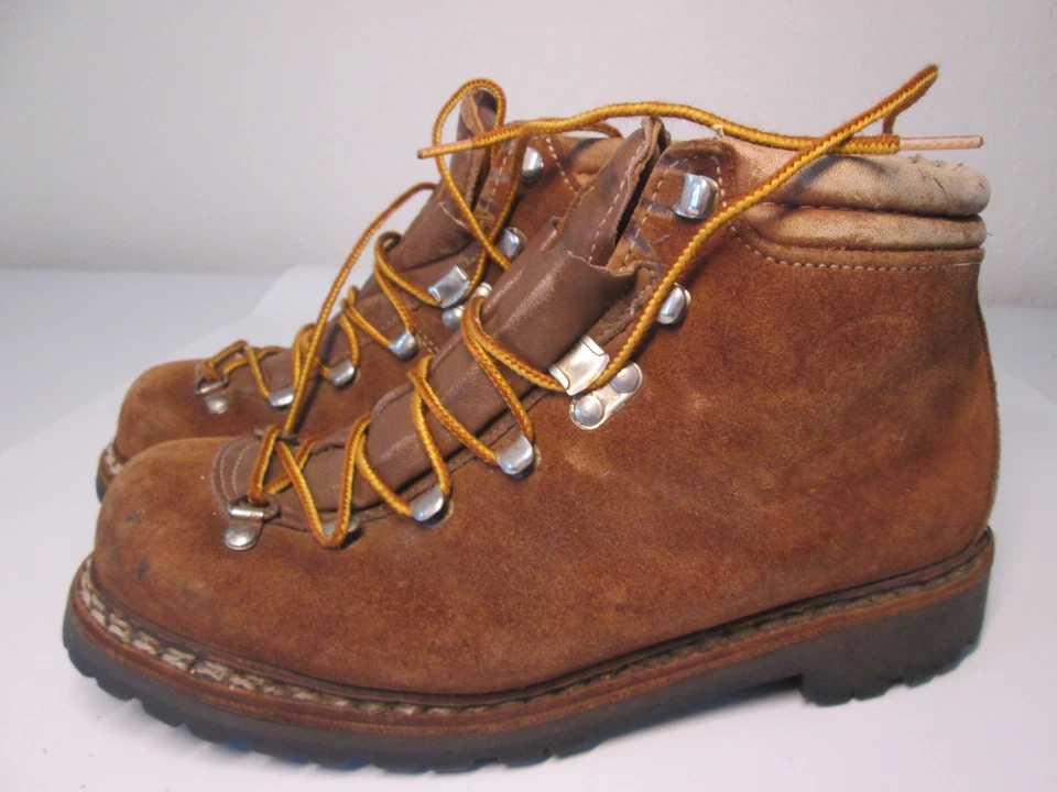 Botas de montaña Raichle para mujer talla 4,5 marrón Vibram calzado cómodo con cordones Foto 3 de 4