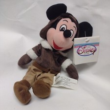 New Pilot Mickey Mouse Bean Bag Plush Doll Stuffed Toy Disney World kids toy