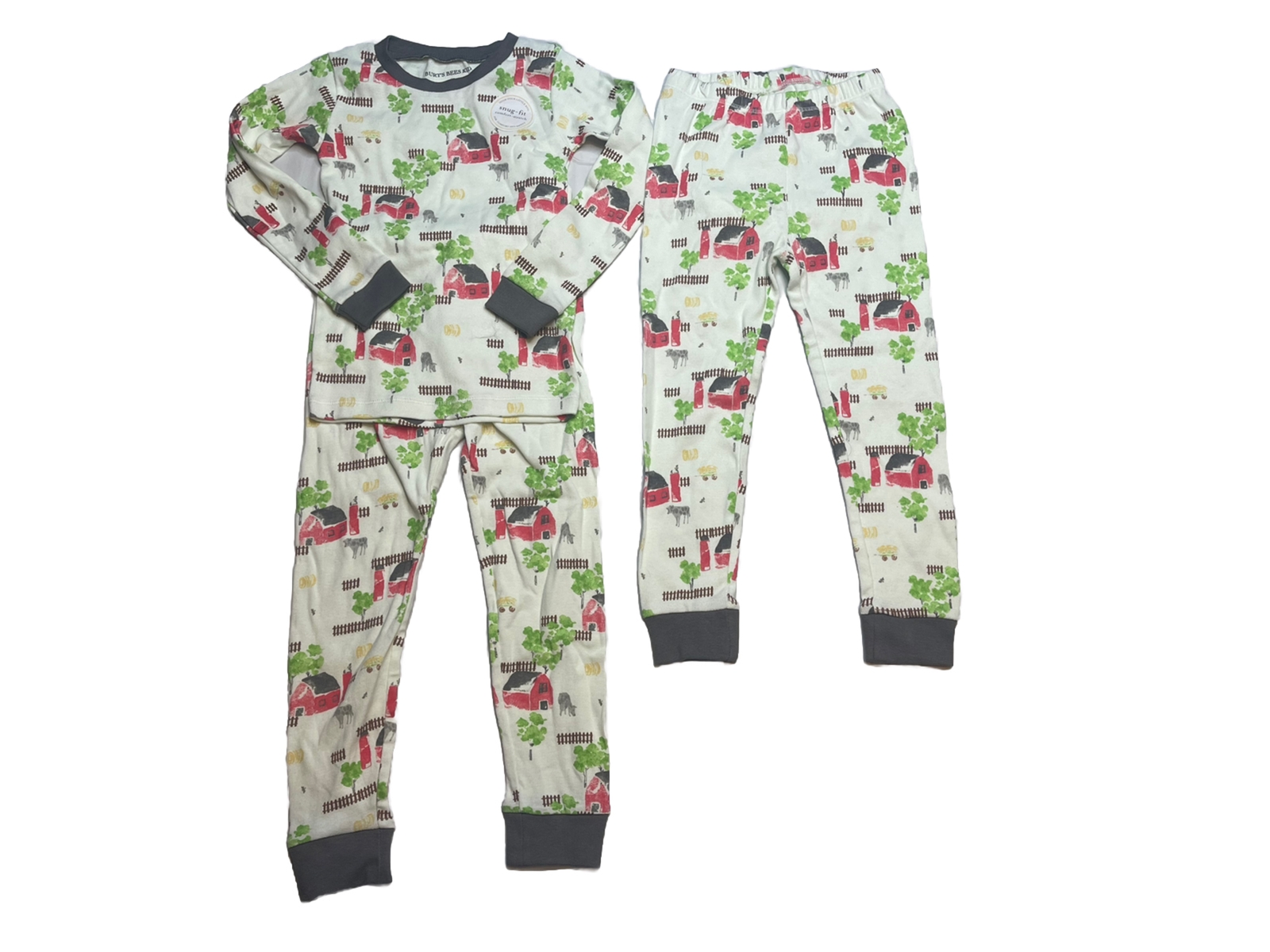 Burt’s Bees Kids Boys Barnyard Pj Set 1 Shirt2 Pants Size 4T
