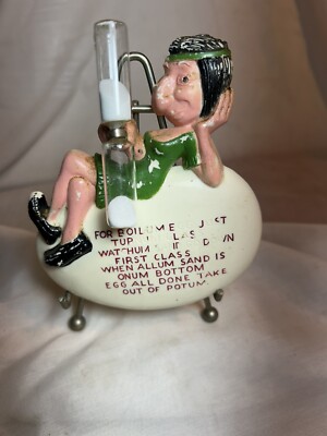 Vintage Egg Timer Novelty Indian Princess Plastic Kitchen item