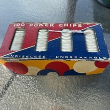 Dennison's Vintage 98 Poker Chips Noiseless Unbreaksble