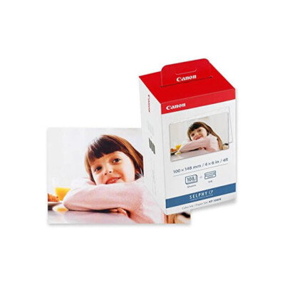 Canon C910 CP900 CP820 Selphy 4x6 108 Sheets Color/Ink Paper Set