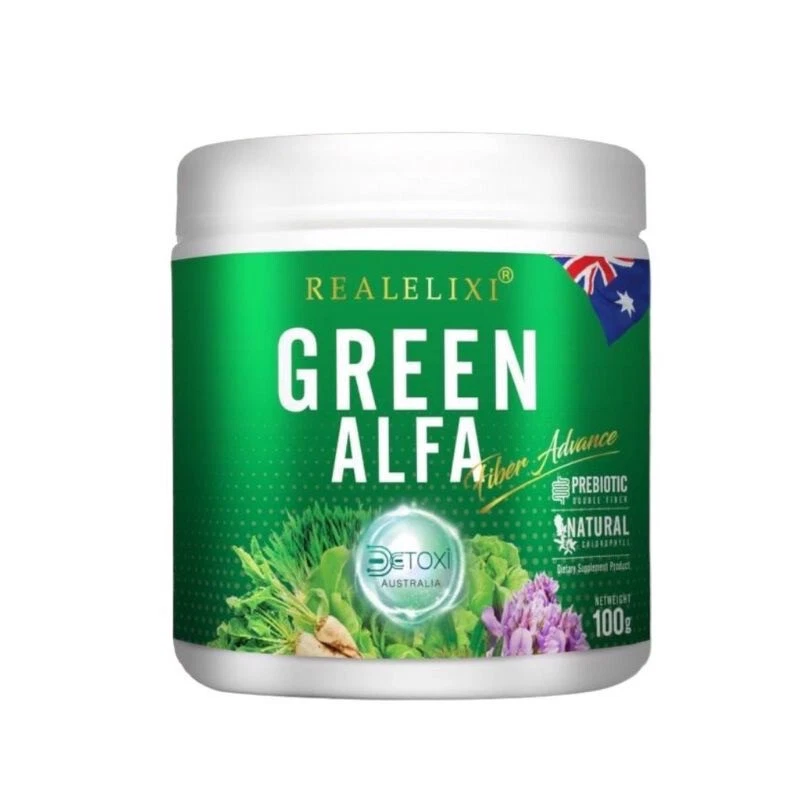 REAL ELIXIR Green Alfa Fiber Advance Chlorophyll Plus 100% Natural Fiber Detox - Image 2 of 4