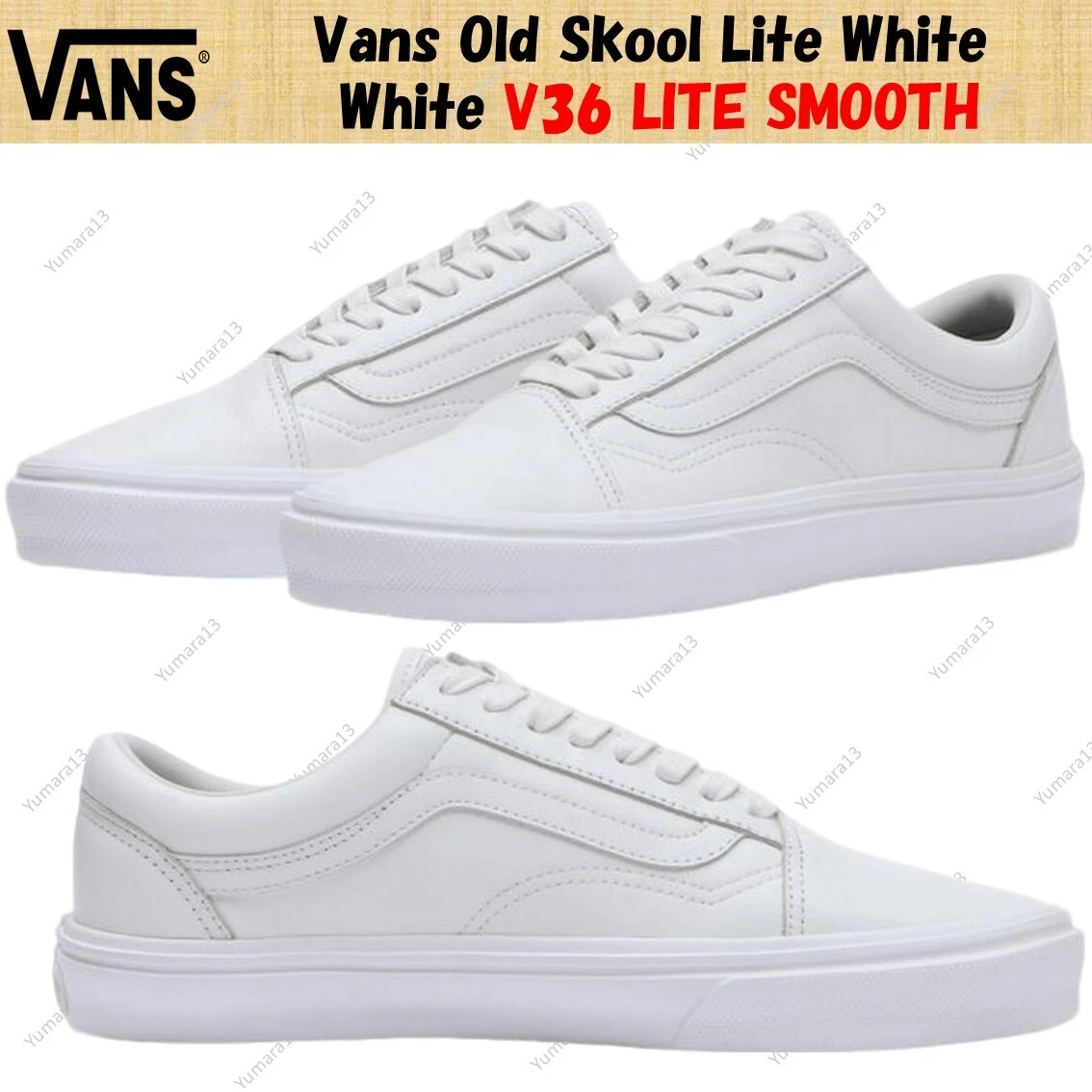 Vans Oldol Skoo Liteco bianco bia V36e LITEth SMOOTH tagl