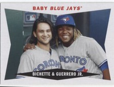 2020 Archives BO BICHETTA & VLADIMIR GUERRERO JR - 1960 COMBO CARD - BLUE JAYS- 
