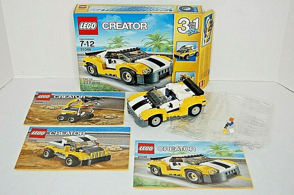 LEGO Creator 31046 Fast Car 3 In 1 100% Complete W/Manuals & Box
