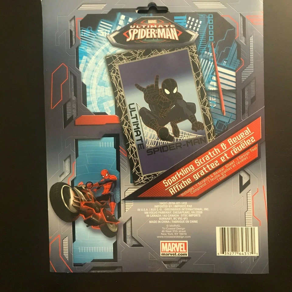 Marvel Ultimate Spider-Man Brillante Rasguño y Revelación Juego de Actividad - ¡NUEVO! Foto 2 de 2