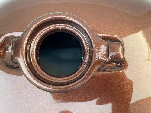 Honda CB550 CB550K 1974-75 Alloy Candy Garnet Brown Painted Petrol Tank +Cap - Picture 9 of 16