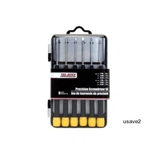 Tool Bench Multi Purpose Precision Screwdrivers with Plastic Cases, 6-pc. Sets
