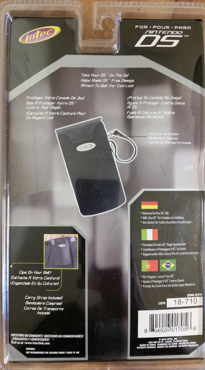 Intec Nintendo DS, DS Lite, or 3DS Leather Carrying Storeage Case