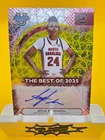 2025-26 Bowman's Best U Ayla McDowell Best of 2025 Auto Yellow Lazer /75