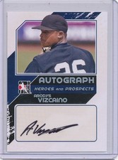 2011 ITG HEROES & PROSPECTS BASEBALL HITS AUTOGRAPH ARODYS VIZCAINO AV2
