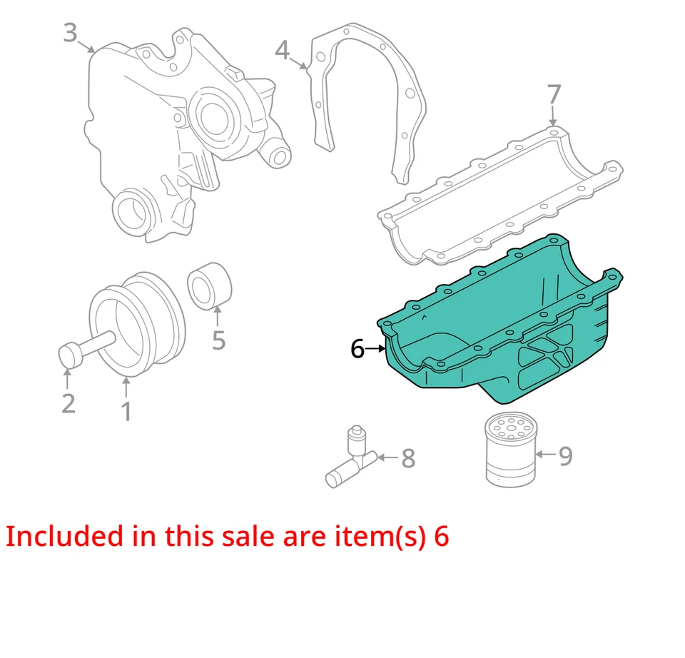 SE ADAPTA A PONTIAC CHEVROLET GRAND AM ALERO 1996-2005 PAN ASM-OIL 12577511 - NUEVO OEM Foto 3 de 4