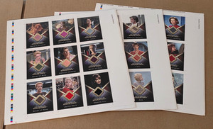 2010 The Women of Star Trek 27 Card Costume Relic Set on 3 Uncut Sheets RARE