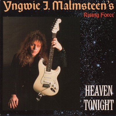 Yngwie Malmsteen Heaven Tonight 7'' vinyl UK Polydor 1988 silver injection label