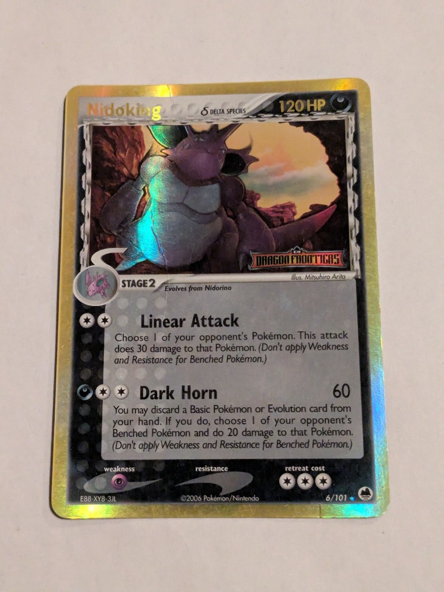 Pokemon Card Nidoking 6/101 Reverse Holo stamped Rare EX Dragon