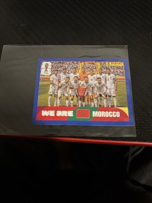 Team Morocco MAR 13  2026 Panini FIFA World Cup Sticker BLUE US Edition