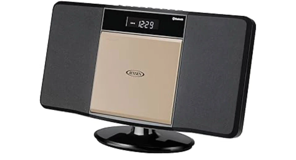 Jensen JBS-300CB Black AM/FM Stereo Wall Mountable Bluetooth CD Music System - Image 3 of 4