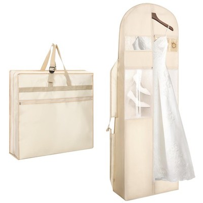 Wedding Dress Garment Bag, 72  Tri-fold Bridal Gown Bags with 6pcs Pouches fo...