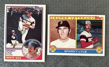 Sparky Lyle 'Vintage' 1983, 2 Card Lot Chicago White Sox