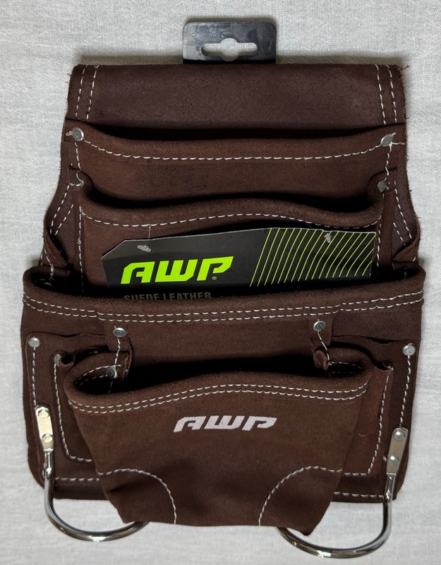 AWP Suede Leather Tool Pouch - 1LS-688-2 (Free S/H)