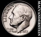 1963 Silver Roosevelt Dime-Choice Gem BU Lustrous No Reserve #i4559