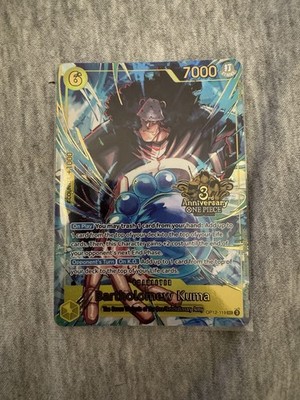 Bartholomew Kuma OP12-119 Secret Rare Third Anniversary English Alt Art