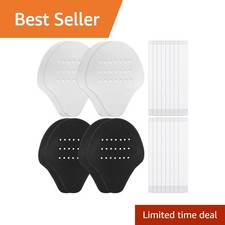 Shoe Crease Protectors, 4 Pairs Anti-Wrinkle Soft Foam Black White