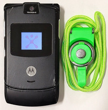 Motorola RAZR / Razor V3 - Black and Silver  Cingular  Cellular GSM Flip Phone