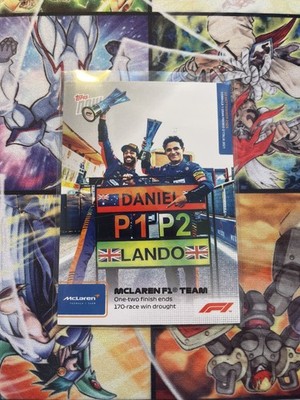 Topps Now Formula 1 2021 - Card 52 - McLaren F1 Team - 1-2 finish