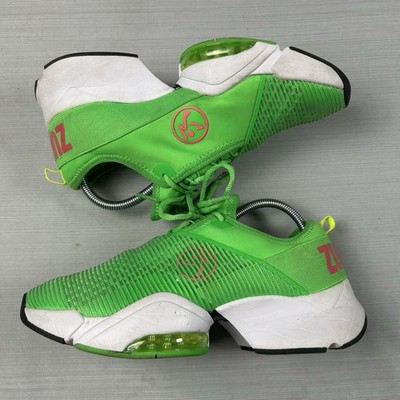 Zumba Air Stomp Women s Size 9 Green Latin Dance Fitness Exercise Gym Sneakers