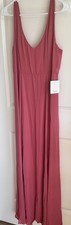 Show Me Your Mumu Jenn Maxi Dress XL Dusty Rose Pink V Neck Wedding NWT 0530