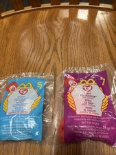 TY Beanie Babies Strut The Rooster And Rocket The Blue Jay Mc Donalds 1999