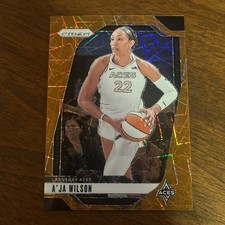 2024 Panini Prizm WNBA - A'ja Wilson #86 Orange Velocity Prizm