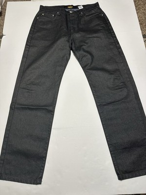Vintage Todd Oldham Jeans Metallic Black Men s Size 31 100% Cotton