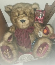 Teddy T. Teddy 100th Anniversary Limited Edition Brown Plush Bear with Bow