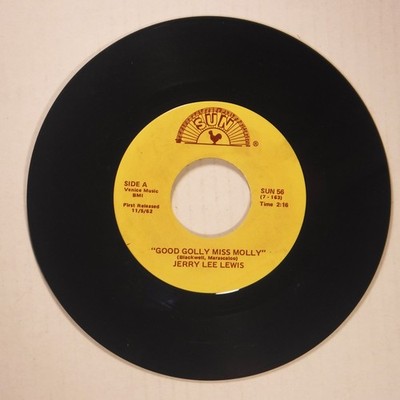 JERRY LEE LEWIS / GOOD GOLLY MISS MOLLY + ONE / SUN INT L. 56 / 7'' 45 RPM / VG+