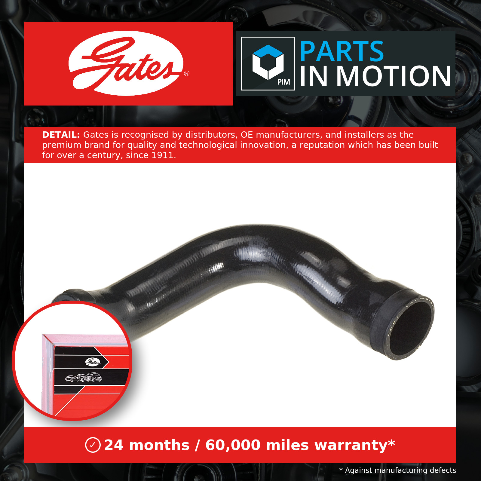 Original Gates Charge Air Hose 09-0408 for Mercedes-Benz - Image 15