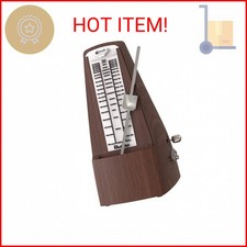 Mechanical Metronome Wood Grained Loud Sound/High Precision/No batteries Needed/