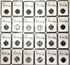 Washington Quarter 24-Coin Set - 1970 to 2000 - NGC Certified - MS 65 or MS 66