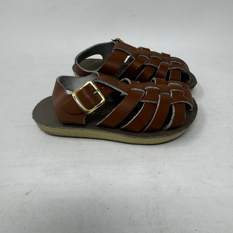 Sun San Closed Toe Sandals Toddler Size 6 Brown Fisherman Boutique Southern - Image 2 of 4