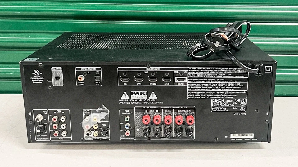 Denon AVR-591 Home Theater Receiver HiFi Stereo Audiophile HDMI 5.1 Ch - Image 2 of 2