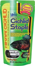 8.8-Ounce Cichlid Staple Floating Pellets Tropical Fish Feeding For Pets, Medium