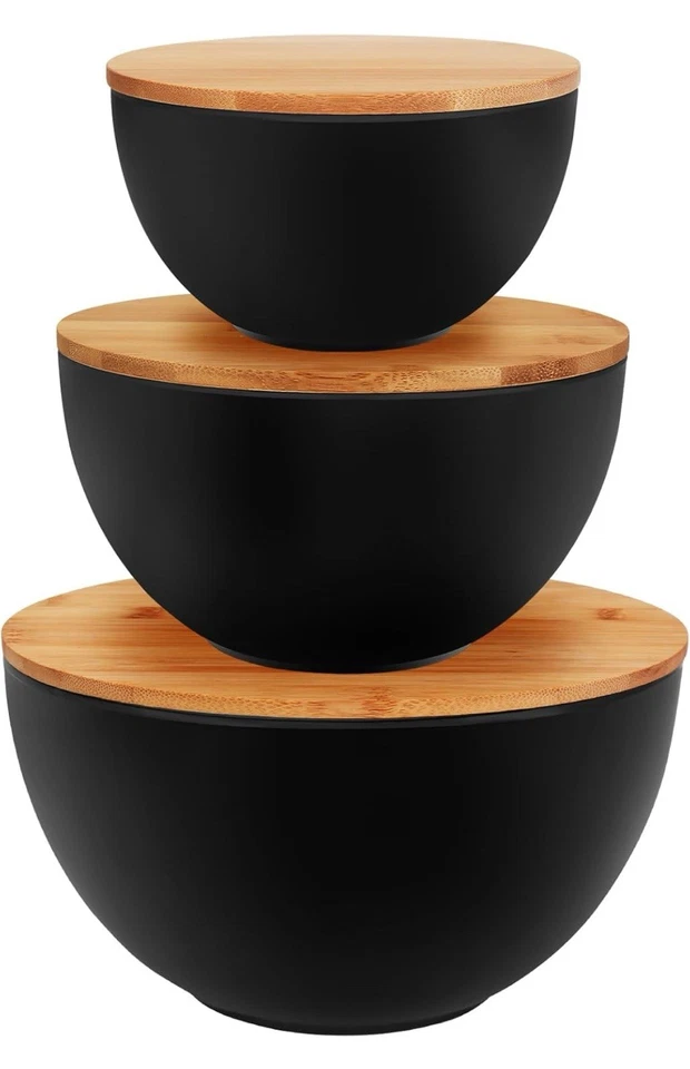 Schüssel Set 3 mit Deckel Neu Offener Karton