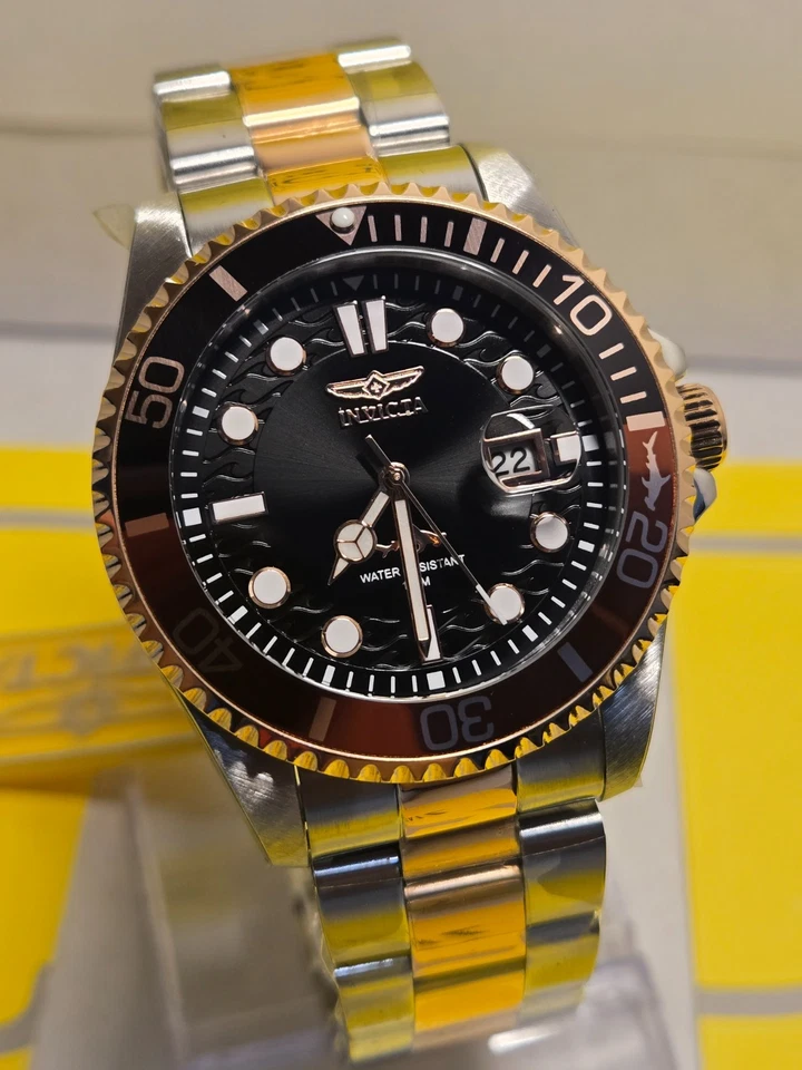 Reloj Invicta Pro Diver Hombre - 43mm, Impresionante Oro Rosa, Acero (44717) ¡Nuevo! Foto 2 de 4