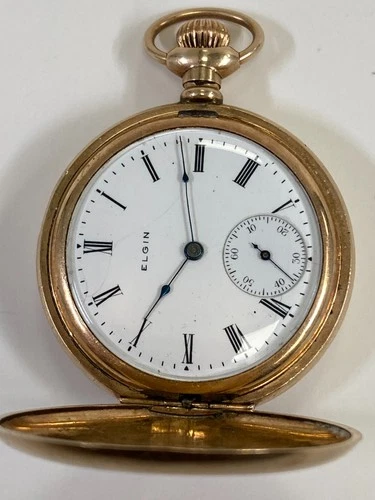 Antique ELGIN 7 Jewels Pocket Watch, Pre-Owned, Runs (35-#24)